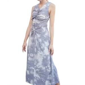 NEW 209WST38 gather dress in grey